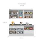 Cozinha Compacta Americana 8 Pt 3 Gv Branca