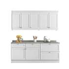 Cozinha Compacta Americana 8 Pt 3 Gv Branca