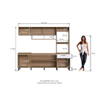 Cozinha Compacta Antonella 245 2cm 07 Portas 01 Gaveta An2500