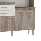 Cozinha Compacta Aperibe 7 Pt Naturalle E Branco