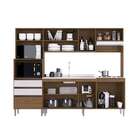 Cozinha Compacta Ariel 10 Pt 2 Gv Marrom E Gelo