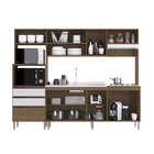 Cozinha Compacta Ariel 10 Pt 2 Gv Marrom E Gelo