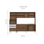 Cozinha Compacta Ariel 10 Pt 2 Gv Marrom E Gelo