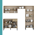 Cozinha Compacta Arizona Classic Carvalho Carraro