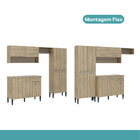 Cozinha Compacta Arizona Classic Carvalho Carraro