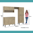 Cozinha Compacta Arizona Classic Carvalho Carraro