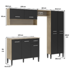 Cozinha Compacta Arizona Classic Com Armário E Balcão