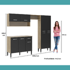 Cozinha Compacta Arizona Classic Com Armário E Balcão