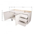 Cozinha Compacta Armário Aéreo E Balcão 150cm