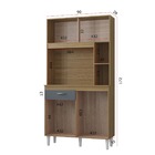 Cozinha Compacta Armário Organizador Duda 90cm Com Gaveta