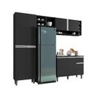 Cozinha Compacta Atlanta Preto Fosco