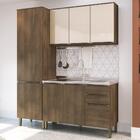 Cozinha Compacta Áustria Com Gabinete Para Pia - Dark/off Whi