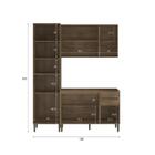 Cozinha Compacta Áustria Com Gabinete Para Pia - Dark/off Whi