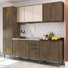 Cozinha Compacta Áustria Com Gabinete Para Pia E Paneleiro -