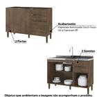 Cozinha Compacta Áustria Com Gabinete Para Pia E Paneleiro -