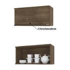 Cozinha Compacta Áustria Paneleiro E Portas Com Vidros - Dark