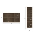 Cozinha Compacta Áustria Paneleiro E Portas Com Vidros - Dark