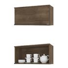 Cozinha Compacta Áustria Torre Quente E Aéreo Vidros - Dark/o