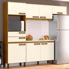 Cozinha Compacta B107 07 Portas 02 Gavetas Briz - Nature/off