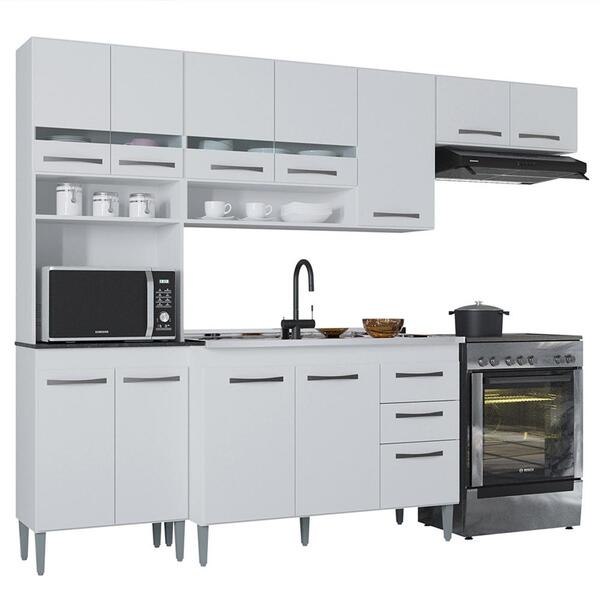 Cozinha Compacta Balcao Sem Tampo 262 Cm 270x72 Poqq