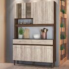 Cozinha Compacta Bari 8 Portas 2 Gavetas Rústico/arezzo - Nic