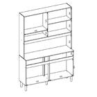 Cozinha Compacta Bari 8 Portas 2 Gavetas Rústico/arezzo - Nic