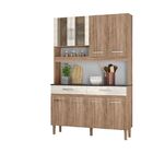 Cozinha Compacta Bari Carvalho Rústico Carvalho Rústico