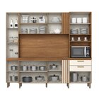 Cozinha Compacta Beatriz 1 Forno Com Painel De Fundo Espresso