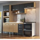 Cozinha Compacta Belgica Casamia Mel/grafite