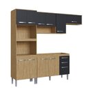 Cozinha Compacta Belgica Casamia Mel/grafite