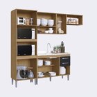 Cozinha Compacta Belgica Casamia Mel/grafite