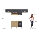 Cozinha Compacta Belgica Casamia Mel/grafite