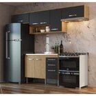 Cozinha Compacta Belgica Casamia Mel/grafite