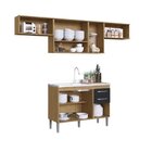 Cozinha Compacta Belgica Casamia Mel/grafite