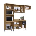 Cozinha Compacta Belgica Casamia Mel/grafite