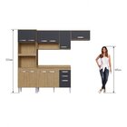 Cozinha Compacta Belgica Casamia Mel/grafite