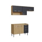 Cozinha Compacta Belgica Casamia Mel/grafite