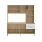 Cozinha Compacta Blume 8 Pt 2 Gv Nogueira E Branca