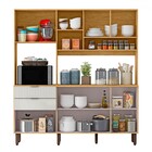 Cozinha Compacta Boreal 7 Portas 2 Gavetas Marrocos/off White