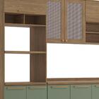 Cozinha Compacta Botanic Com Tela 14 Pt 3 Gv Nogueira E Verde