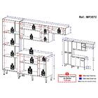 Cozinha Compacta C/ 2 Leds Armário E Balcão Com Tampo Pequim
