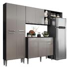 Cozinha Compacta C/ 2 Leds Armário E Balcão Com Tampo Pequim