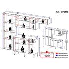 Cozinha Compacta C/ 2 Leds Armário E Balcão Com Tampo Pequim
