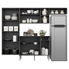 Cozinha Compacta C/ 2 Leds Armário E Balcão Com Tampo Pequim