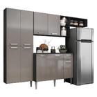 Cozinha Compacta C/ 2 Leds Armário E Balcão Com Tampo Pequim