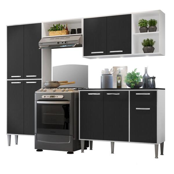Cozinha Compacta C/ 3 Leds 4 Pçs Xangai Multimóveis V3415