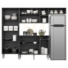 Cozinha Compacta C/ 3 Leds Armário E Balcão Com Tampo Pequim