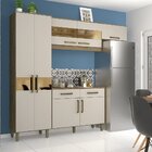 Cozinha Compacta C/ Balcão B116 7 Portas 2 Gavetas Briz