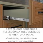 Cozinha Compacta Camponesa 6 Pt 3 Gv Freijó E Cinza