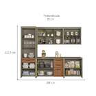 Cozinha Compacta Camponesa 8 Pt 4 Gv Freijó E Cinza